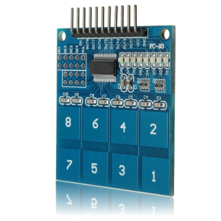 MODULO TTP226 SENSOR TACTIL CAPACITIVO 8 CANALES PARA ARDUINO