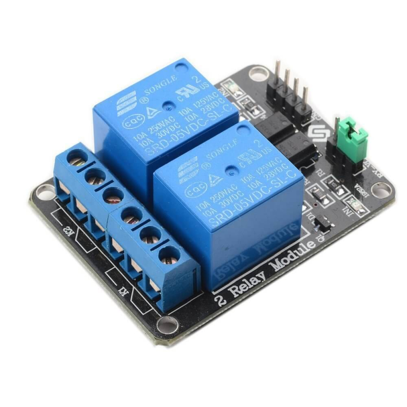 MODULO RELE 2 CANALES 5V PARA ARDUINO