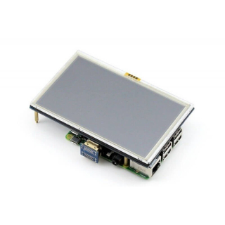 PANTALLA LCD TACTIL 5" 800X480 HDMI PARA RASPBERRY PI