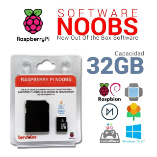 SOFTWARE NOOBS PREINSTALADO EN MICROSD 32GB PARA RASPBERRY PI