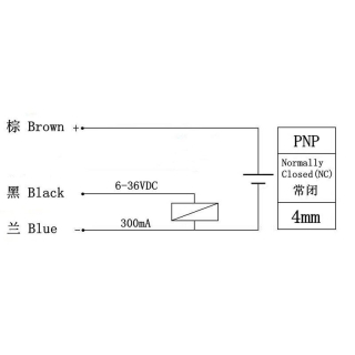 SENSOR PROXIMIDAD INDUCTIVO LJ12A3-4-Z/AY PNP NC 4MM