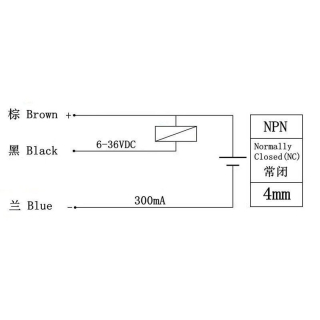 SENSOR PROXIMIDAD INDUCTIVO LJ12A3-4-Z/AX NPN NC 4MM