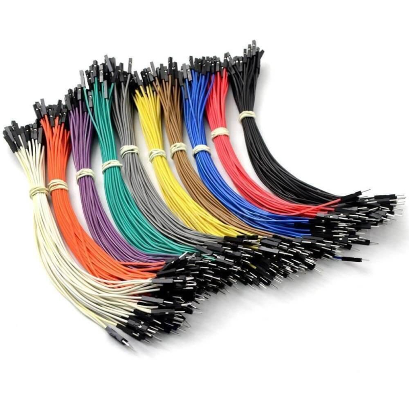 PACK 100 CABLES DUPONT 20CM M/H