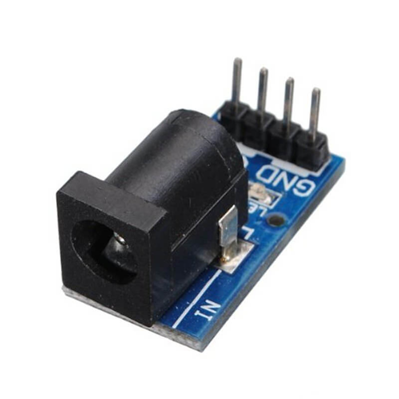 MODULO ADAPTADOR DC JACK 5,5x2,1MM PARA ARDUINO - tiendatec.es