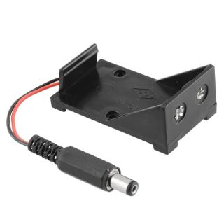 PORTAPILAS SOPORTE PILA 9V A DC JACK PARA ARDUINO