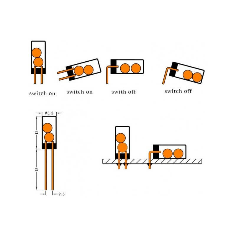 SENSOR SW-520D VIBRACION E INCLINACION - tiendatec.es