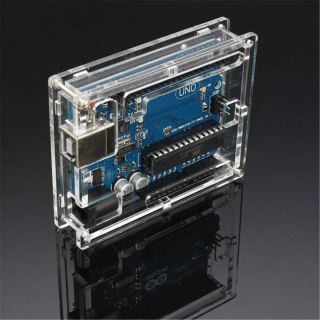 CAJA ACRILICA TRANSPARENTE PARA ARDUINO UNO R3