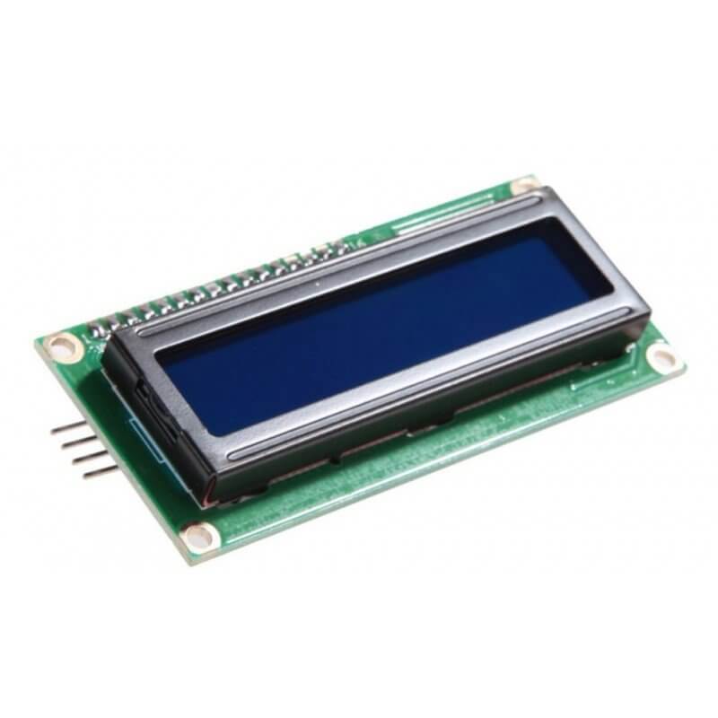 PANTALLA LCD 1602A 16X2 BUS I2C/IIC AZUL PARA ARDUINO - tiendatec.es