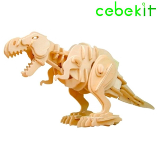 CEBEKIT ROBOT T-REX PUZZLE 3D MADERA