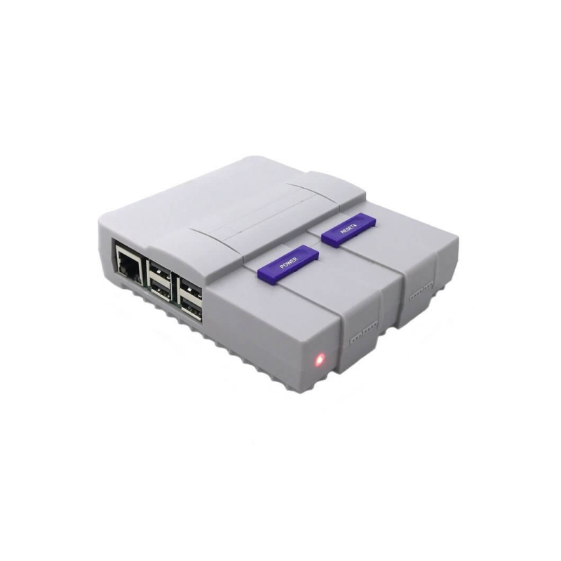 CAJA SUPER TINYTENDO SNES CON VENTILADOR PARA RASPBERRY PI