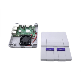 CAJA SUPER TINYTENDO SNES CON VENTILADOR PARA RASPBERRY PI