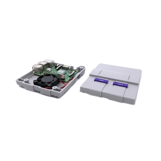 CAJA SUPER TINYTENDO SNES CON VENTILADOR PARA RASPBERRY PI