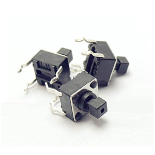MICRO PULSADOR SWITCH TACTIL 6x6x7,3mm (PACK x4)