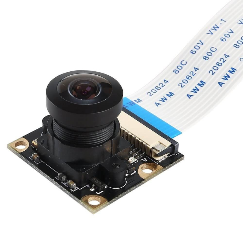 CAMARA PARA RASPBERRY PI 5MPX FOCO MANUAL 160º FISHEYE