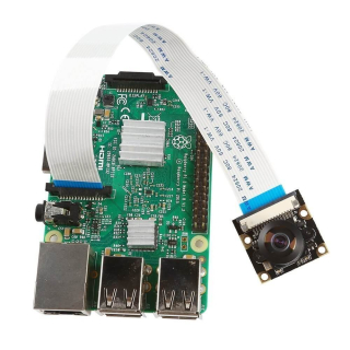 CAMARA PARA RASPBERRY PI 5MPX FOCO MANUAL 160º FISHEYE