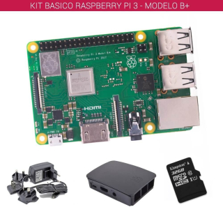 RASPBERRY PI 3 - MODELO B+ - KIT BASICO (32GB BLANCO)