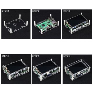 CAJA ACRILICA DIY PARA RASPBERRY PI Y PANTALLA 3,5" HDMI