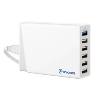 ANIDEES AI CHARGER 6+ CARGADOR USB 6 PUERTOS 5V 60W 12A