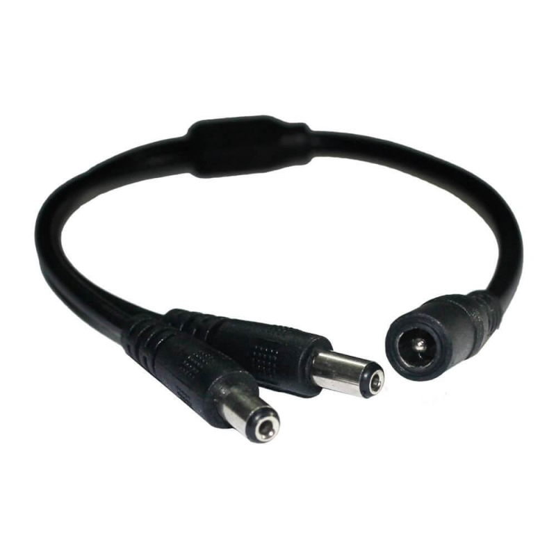 CABLE DUPLICADOR DC-JACK/H A 2xDC-JACK/M 5,5x2,1mm