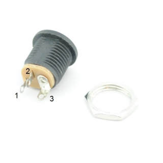 CONECTOR DC JACK HEMBRA 5,5X2,1MM MONTAJE SUPERFICIE