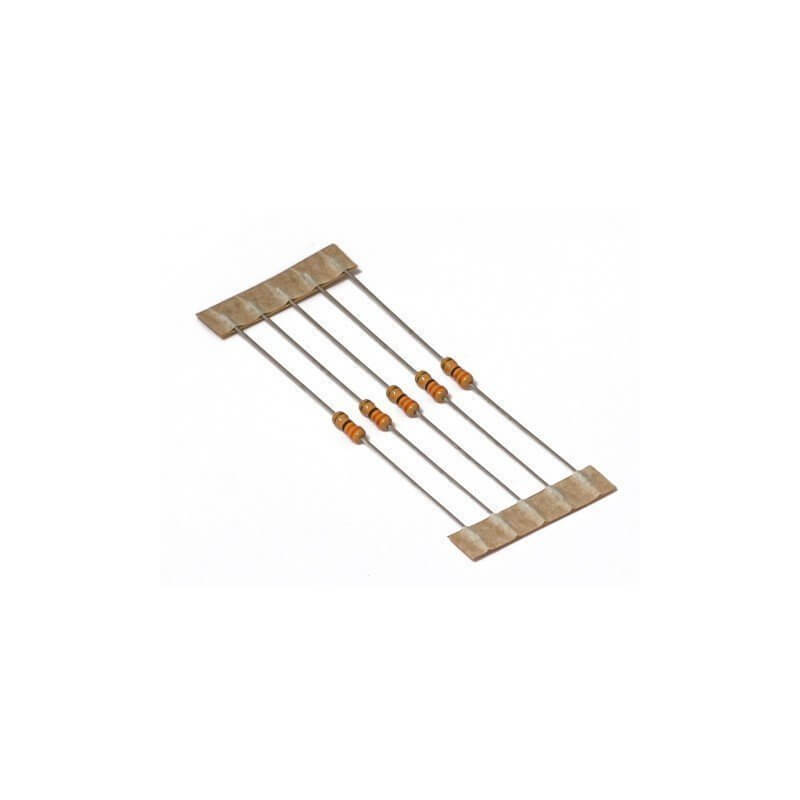 Résistances Carbone 27 Ohms - 1/4 Watt - Tolérance 5% - Lot De 50 Pièces - 3