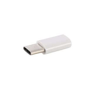 MINI CONVERSOR MICROUSB A USB 3.1 TIPO C (BLANCO)