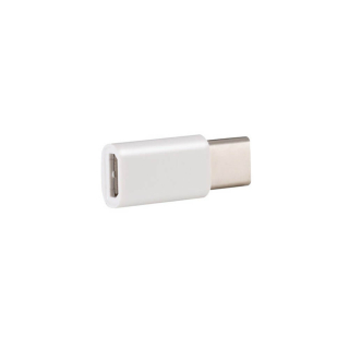 MINI CONVERSOR MICROUSB A USB 3.1 TIPO C (BLANCO)