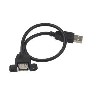 EXTENSOR CONECTOR USB-A/H MONTAJE PANEL 30CM