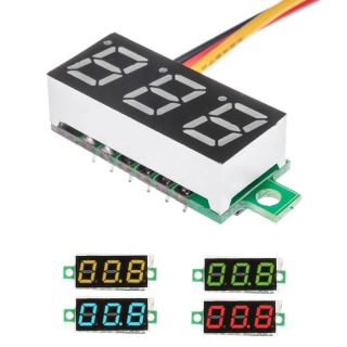 VOLTIMETRO DC DISPLAY 3 DIGITOS 0-100V