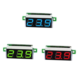 VOLTIMETRO DC DISPLAY 3 DIGITOS 2,5-30V STM8S003F3