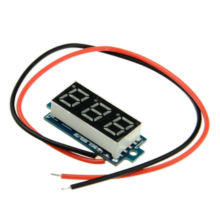 VOLTIMETRO DC DISPLAY 3 DIGITOS 2,5-30V STM8S003F3