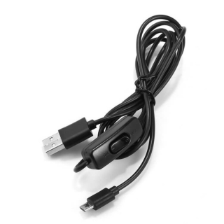 CABLE ALIMENTACION USB CON INTERRUPTOR ON/OFF - COMPATIBLE RASPBERRY PI