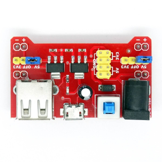 MODULO ALIMENTACION PARA PLACA DE PROTOTIPO PROTOBOARD/BREADBOARD