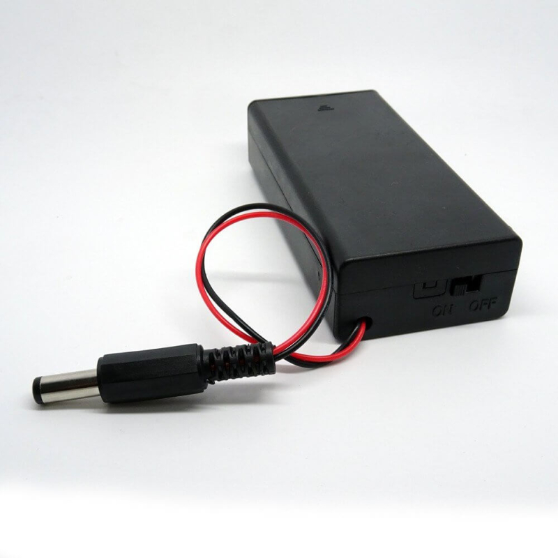 PORTA PILA 18650 CON TAPA - SWITCH Y PLUG - Foto 2