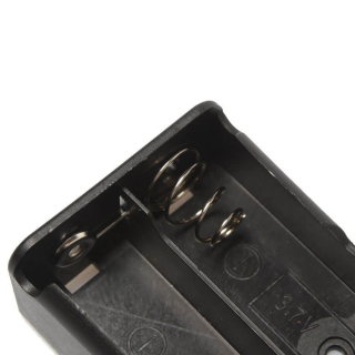 PORTAPILAS 2 BATERIAS 18650 CON CONECTOR DC JACK