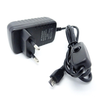 FUENTE ALIMENTACION 5V 3A 15W MICRO USB CON INTERRUPTOR