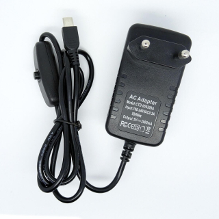 FUENTE ALIMENTACION 5V 3A 15W MICRO USB CON INTERRUPTOR