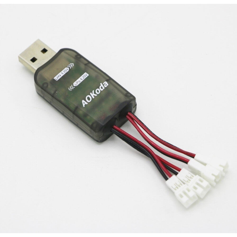 CARGADOR USB 4 CANALES PARA BATERIAS LIPO LIHV