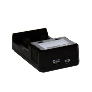 CARGADOR INTELIGENTE LCD 2 CANALES LI-ION / NI-MH / NI-CD USB