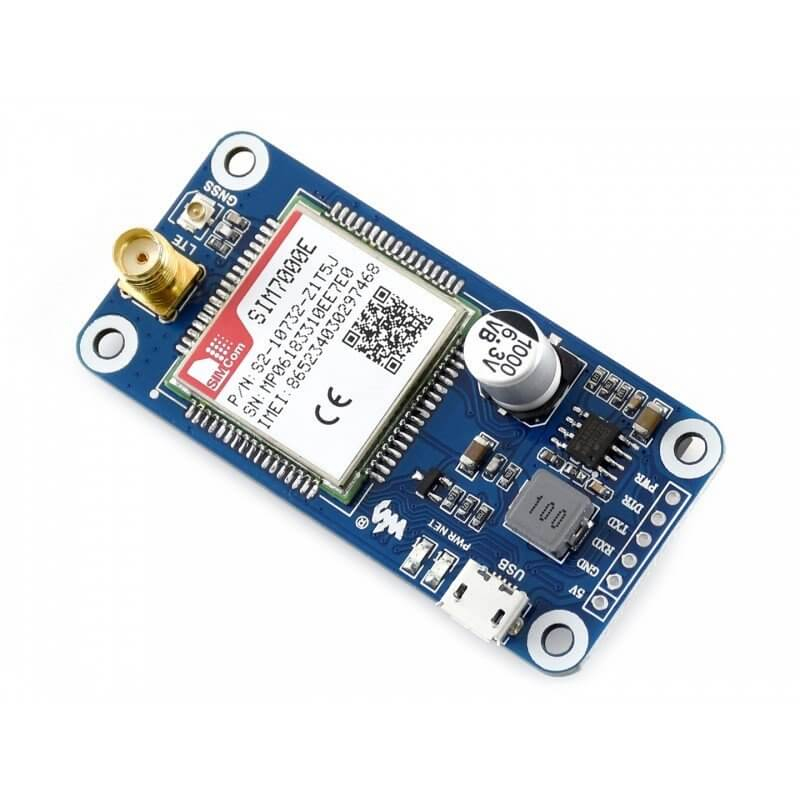 HAT NB-IoT / EDGE / GPRS / GPS SIM7000E PARA RASPBERRY PI