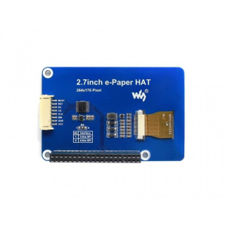 PANTALLA E-PAPER 2,70" 264x176 HAT ROJO/NEGRO/BLANCO PARA RASPBERRY PI