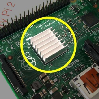 DISIPADOR DE CALOR 14x14x6mm PARA RASPBERRY PI, RAM, BITCOIN MINER