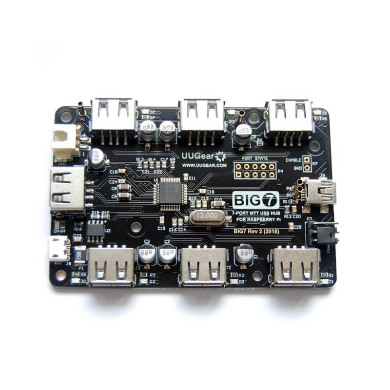 UUGEAR BIG7 HUB USB 7 PUERTOS PARA RASPBERRY PI (REV 2)