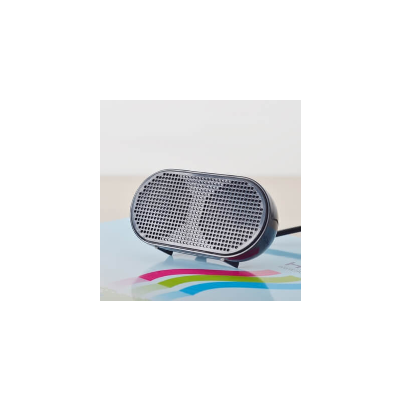 MINI ALTAVOZ EXTERNO ESTEREO POR USB NEGRO