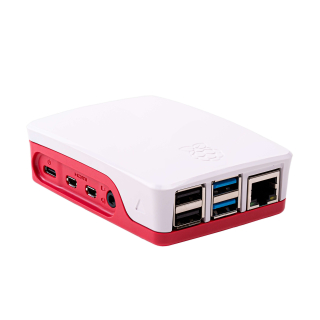 CAJA OFICIAL ROJO/BLANCO RASPBERRY PI 4