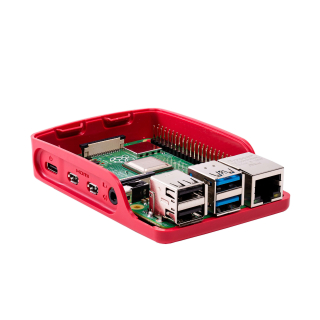 CAJA OFICIAL ROJO/BLANCO RASPBERRY PI 4