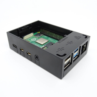 CAJA NEGRA ABS PARA RASPBERRY PI 4