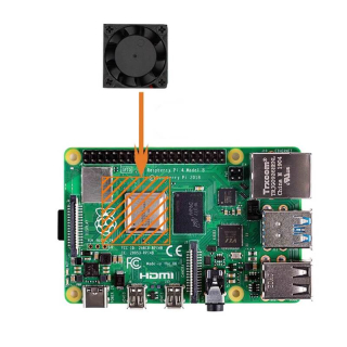 KIT VENTILADOR Y DISIPADORES PARA RASPBERRY PI 4