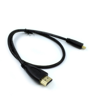 CABLE HDMI A MICRO HDMI (TIPO D) 50CM. M/M NEGRO