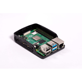 CAJA OFICIAL RASPBERRY PI 4 NEGRO/GRIS